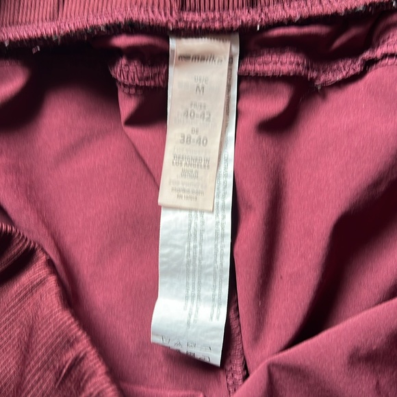MARIKA Tyra Jogger Size Medium Pants Red/Wine Pockets Cuffed Ankles Drawstring - Picture 8 of 16